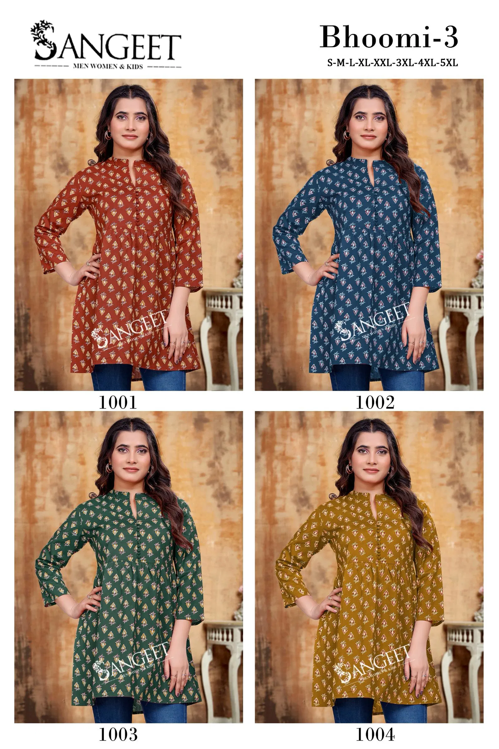 Bhoomi 3 By Sangeet Cotton Printed Ladies Top Wholesale Shop In Surat
